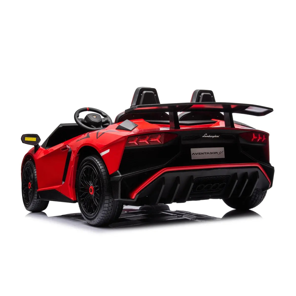 π 24V Lamborghini Aventador 2-Seater Ride-On Car β Black | Dual Brushless Motors, Differential Drive, LED Lights, MP3, Remote Control for Kids Ages 3β8 ποΈβ‘π§