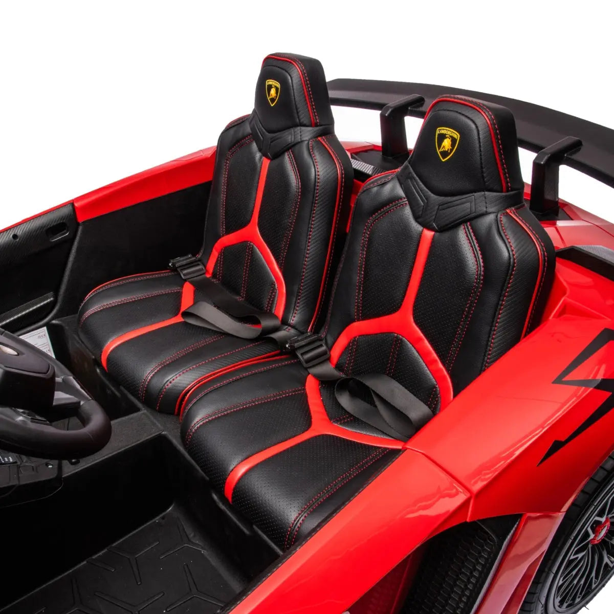 π 24V Lamborghini Aventador 2-Seater Ride-On Car β Black | Dual Brushless Motors, Differential Drive, LED Lights, MP3, Remote Control for Kids Ages 3β8 ποΈβ‘π§