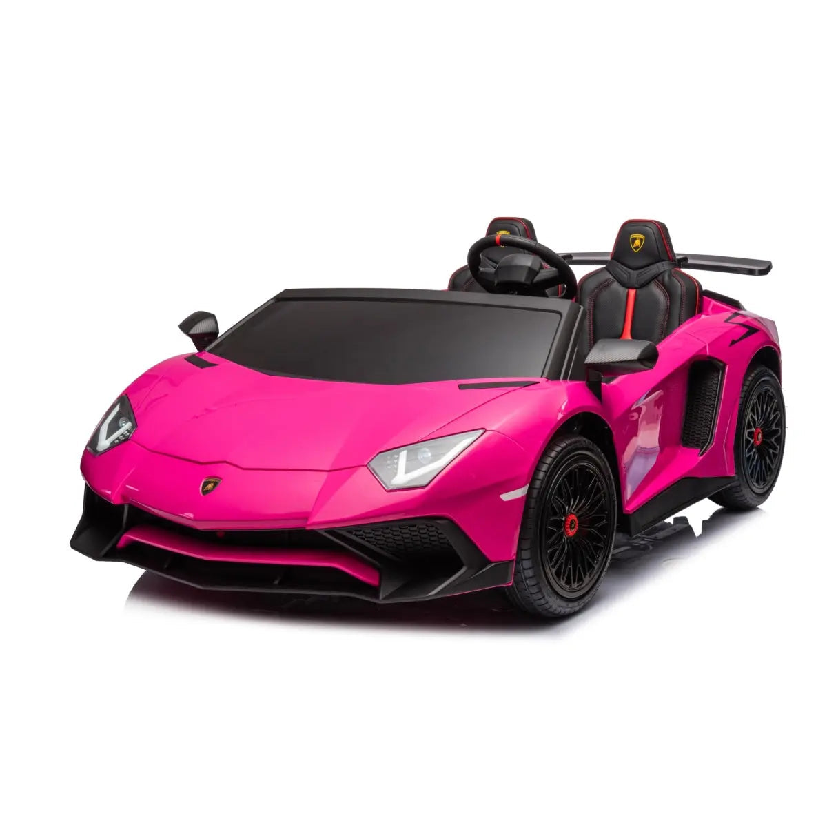 π 24V Lamborghini Aventador 2-Seater Ride-On Car β Black | Dual Brushless Motors, Differential Drive, LED Lights, MP3, Remote Control for Kids Ages 3β8 ποΈβ‘π§
