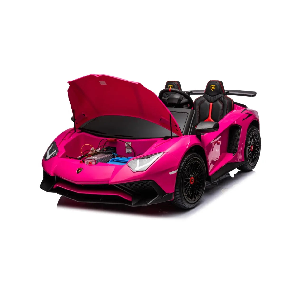 π 24V Lamborghini Aventador 2-Seater Ride-On Car β Black | Dual Brushless Motors, Differential Drive, LED Lights, MP3, Remote Control for Kids Ages 3β8 ποΈβ‘π§