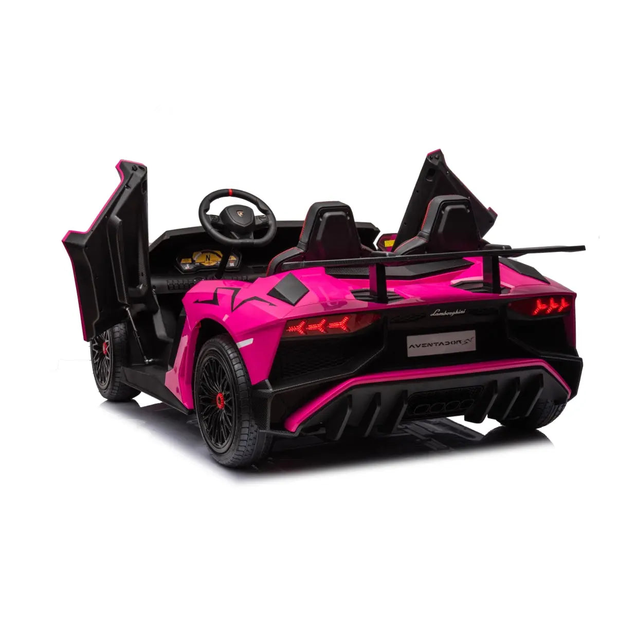 π 24V Lamborghini Aventador 2-Seater Ride-On Car β Black | Dual Brushless Motors, Differential Drive, LED Lights, MP3, Remote Control for Kids Ages 3β8 ποΈβ‘π§
