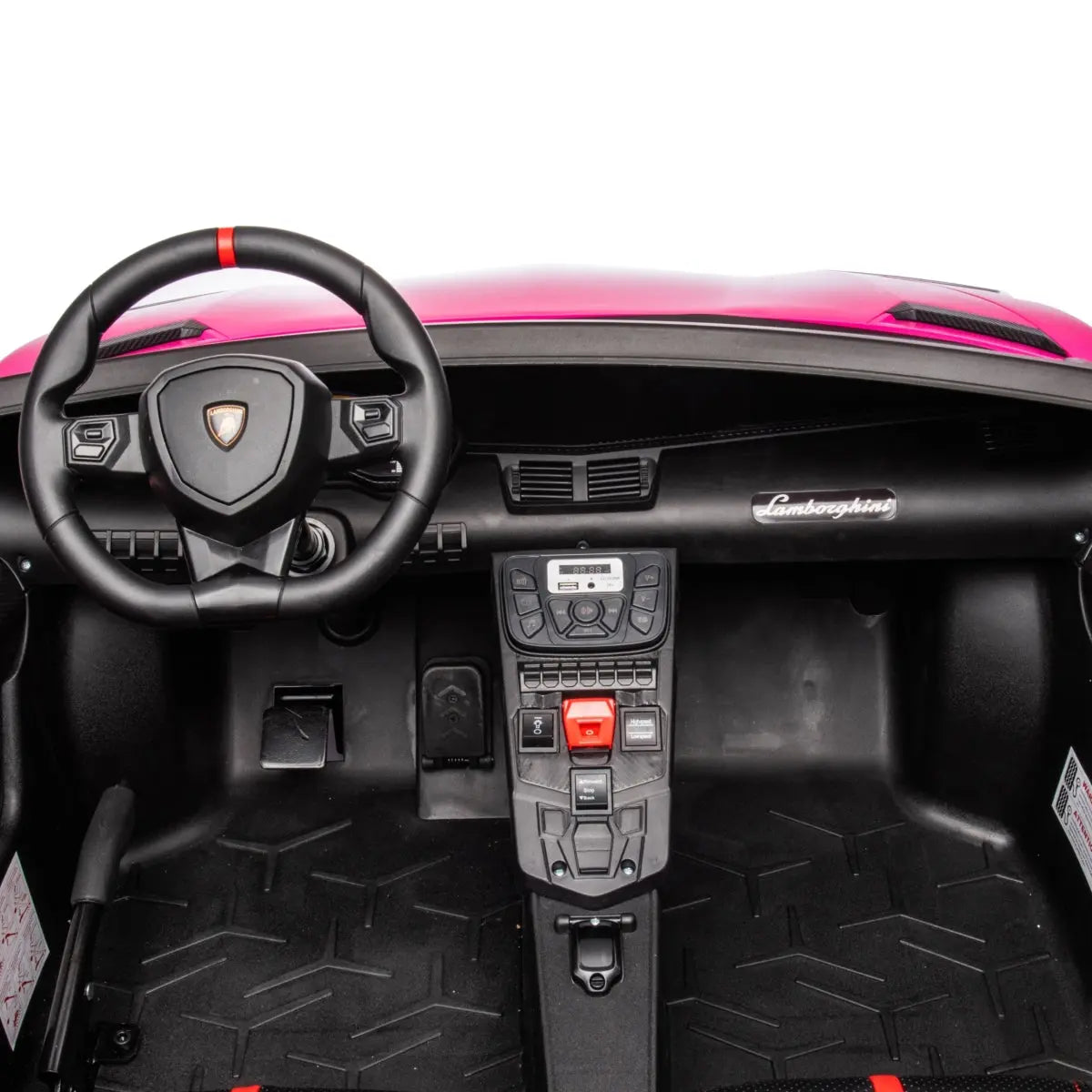 π 24V Lamborghini Aventador 2-Seater Ride-On Car β Black | Dual Brushless Motors, Differential Drive, LED Lights, MP3, Remote Control for Kids Ages 3β8 ποΈβ‘π§