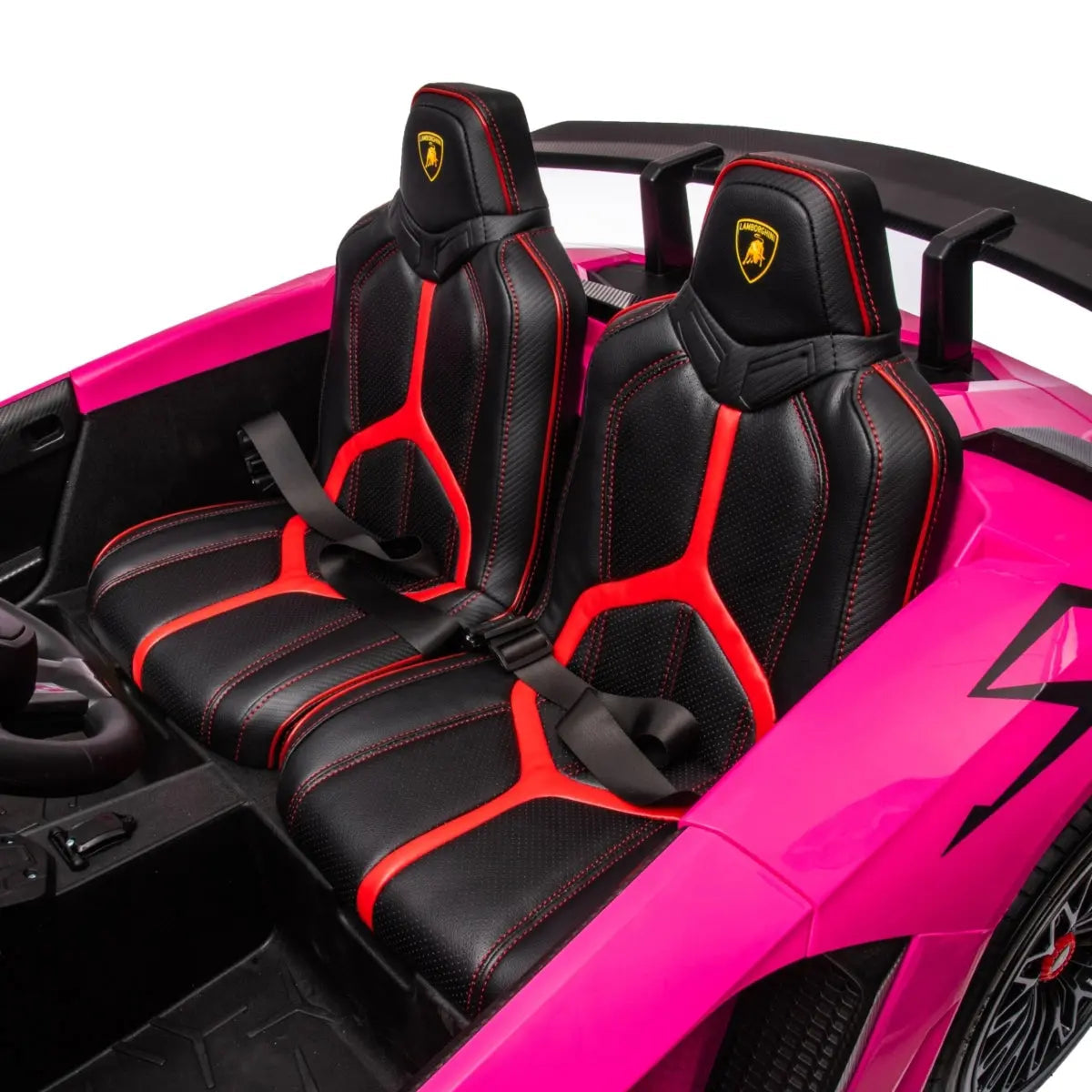 π 24V Lamborghini Aventador 2-Seater Ride-On Car β Black | Dual Brushless Motors, Differential Drive, LED Lights, MP3, Remote Control for Kids Ages 3β8 ποΈβ‘π§