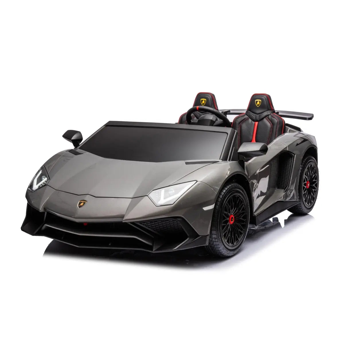 π 24V Lamborghini Aventador 2-Seater Ride-On Car β Black | Dual Brushless Motors, Differential Drive, LED Lights, MP3, Remote Control for Kids Ages 3β8 ποΈβ‘π§