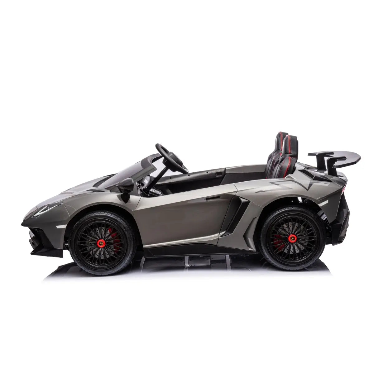 π 24V Lamborghini Aventador 2-Seater Ride-On Car β Black | Dual Brushless Motors, Differential Drive, LED Lights, MP3, Remote Control for Kids Ages 3β8 ποΈβ‘π§
