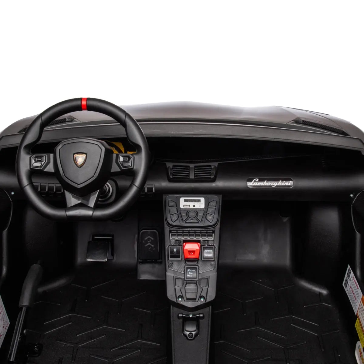 π 24V Lamborghini Aventador 2-Seater Ride-On Car β Black | Dual Brushless Motors, Differential Drive, LED Lights, MP3, Remote Control for Kids Ages 3β8 ποΈβ‘π§