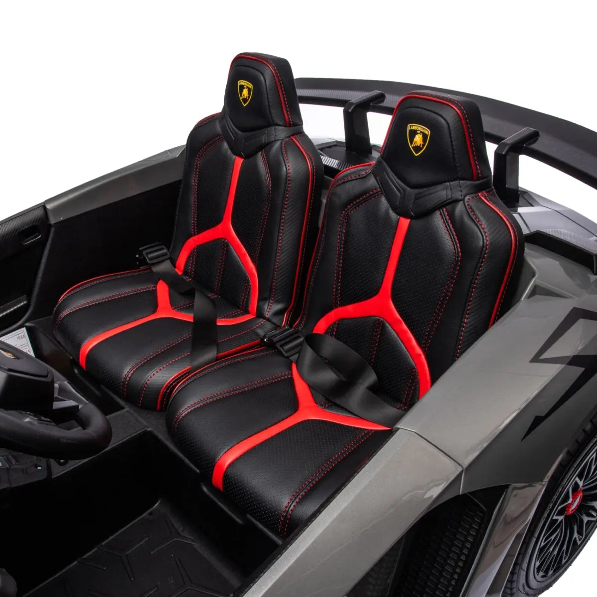 π 24V Lamborghini Aventador 2-Seater Ride-On Car β Black | Dual Brushless Motors, Differential Drive, LED Lights, MP3, Remote Control for Kids Ages 3β8 ποΈβ‘π§