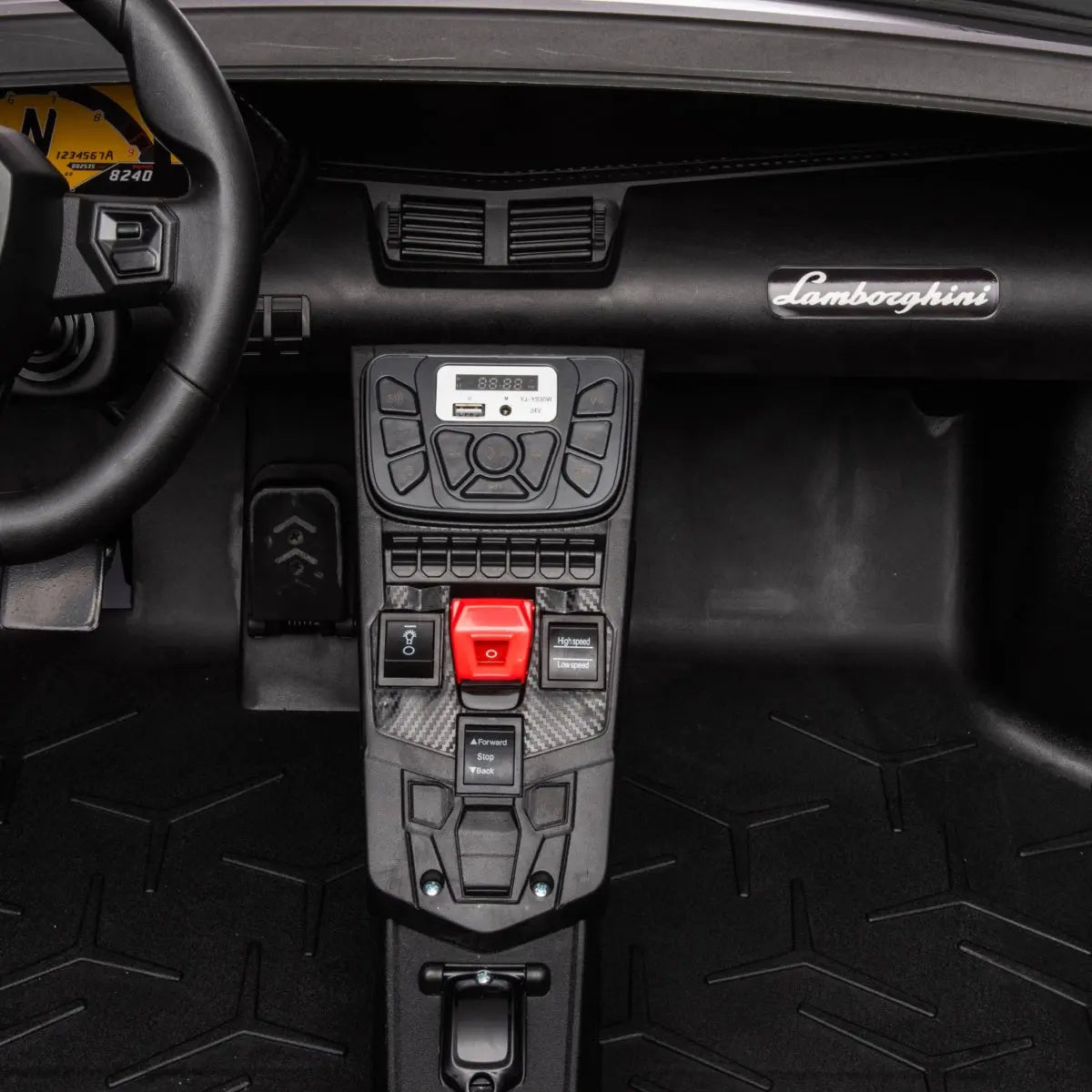 π 24V Lamborghini Aventador 2-Seater Ride-On Car β Black | Dual Brushless Motors, Differential Drive, LED Lights, MP3, Remote Control for Kids Ages 3β8 ποΈβ‘π§