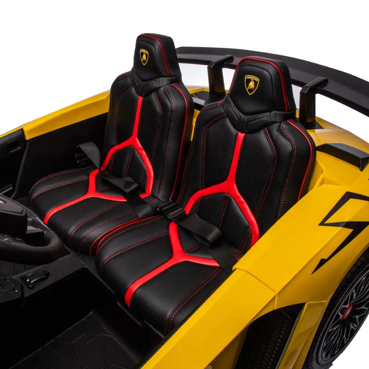 π 24V Lamborghini Aventador 2-Seater Ride-On Car β Black | Dual Brushless Motors, Differential Drive, LED Lights, MP3, Remote Control for Kids Ages 3β8 ποΈβ‘π§