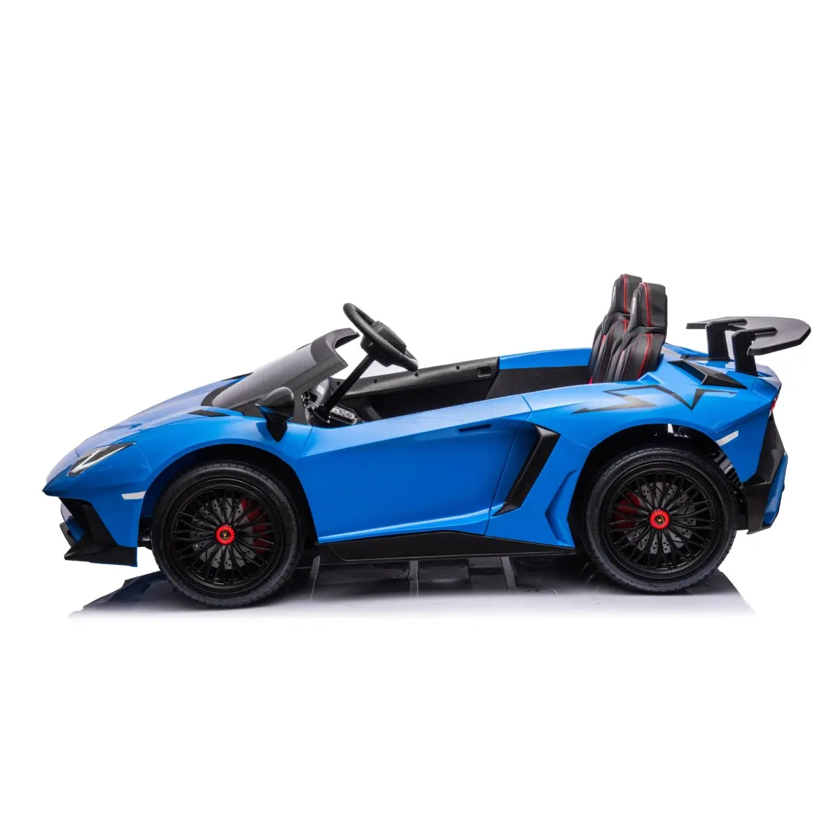 π 24V Lamborghini Aventador 2-Seater Ride-On Car β Black | Dual Brushless Motors, Differential Drive, LED Lights, MP3, Remote Control for Kids Ages 3β8 ποΈβ‘π§