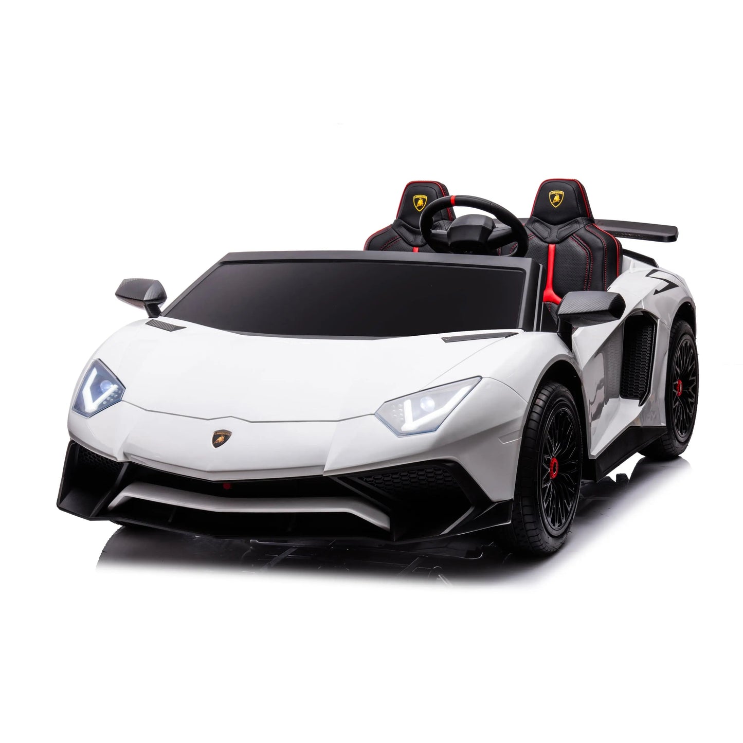 π 24V Lamborghini Aventador 2-Seater Ride-On Car β Black | Dual Brushless Motors, Differential Drive, LED Lights, MP3, Remote Control for Kids Ages 3β8 ποΈβ‘π§