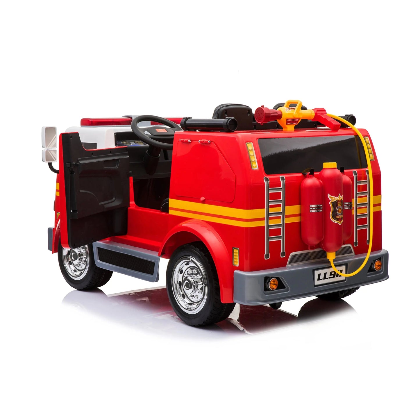 ๐ Freddo 24V Fire Truck Ride-On โ 2-Seater Emergency Fun for Kids ๐จโ๐๐ฅ