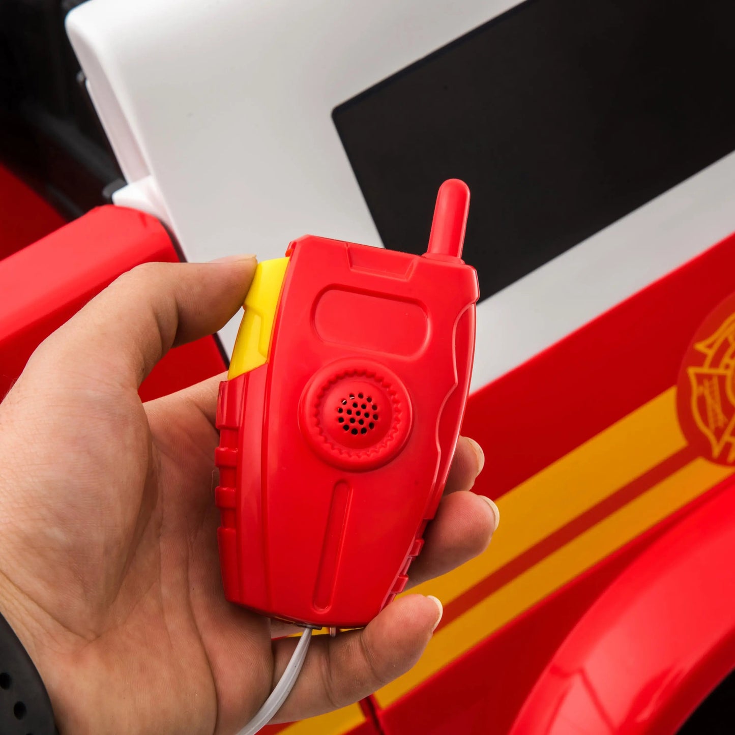 ๐ Freddo 24V Fire Truck Ride-On โ 2-Seater Emergency Fun for Kids ๐จโ๐๐ฅ