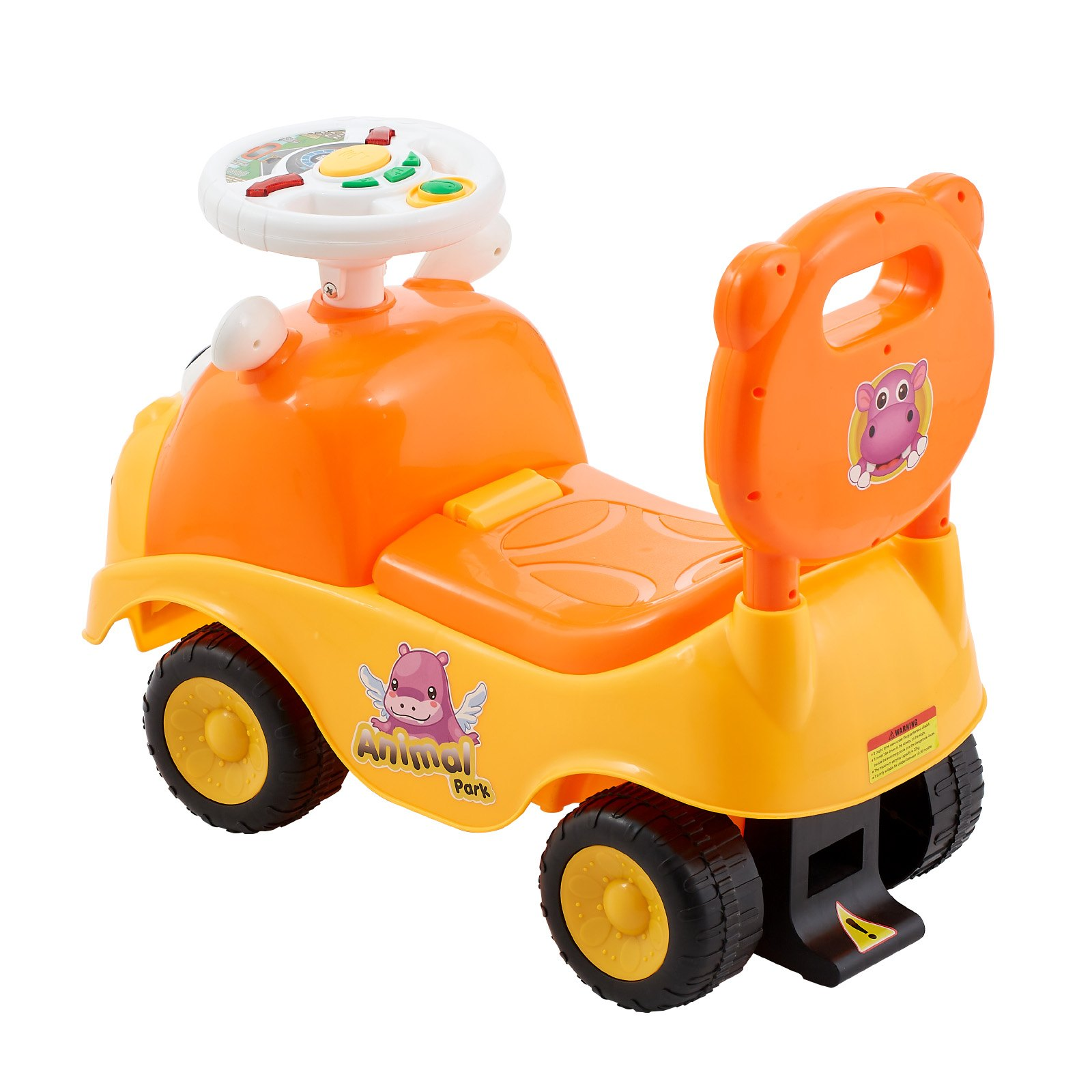TinyCruiser™ Deluxe Toddler Ride-On Push Car – Foot-to-Floor Walker with Horn, Music, Under-Seat Storage for Kids 19–36 Months