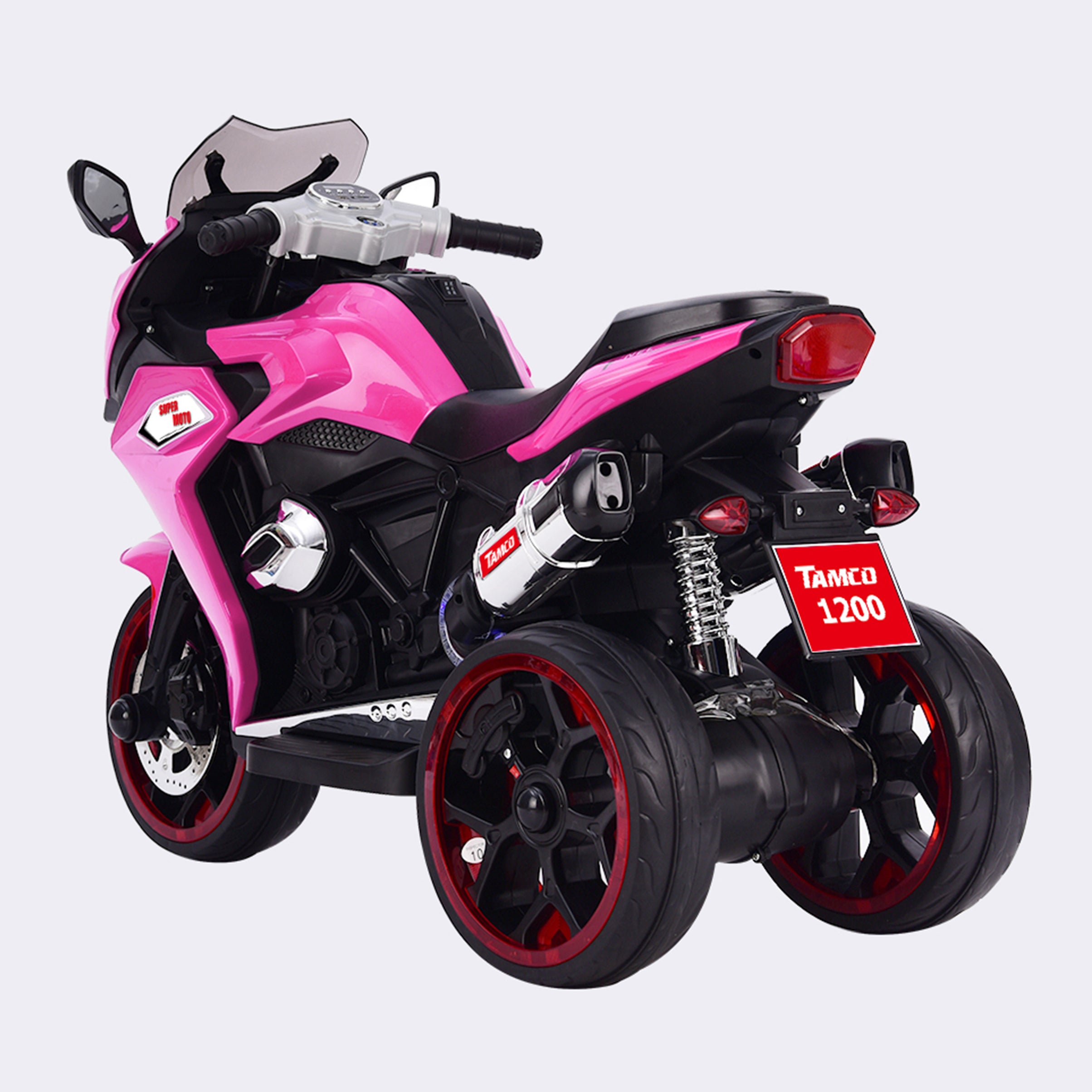 12V Kids Electric Motorcycle Trike with LED Wheels | Ride-On Trike for Ages 3–6