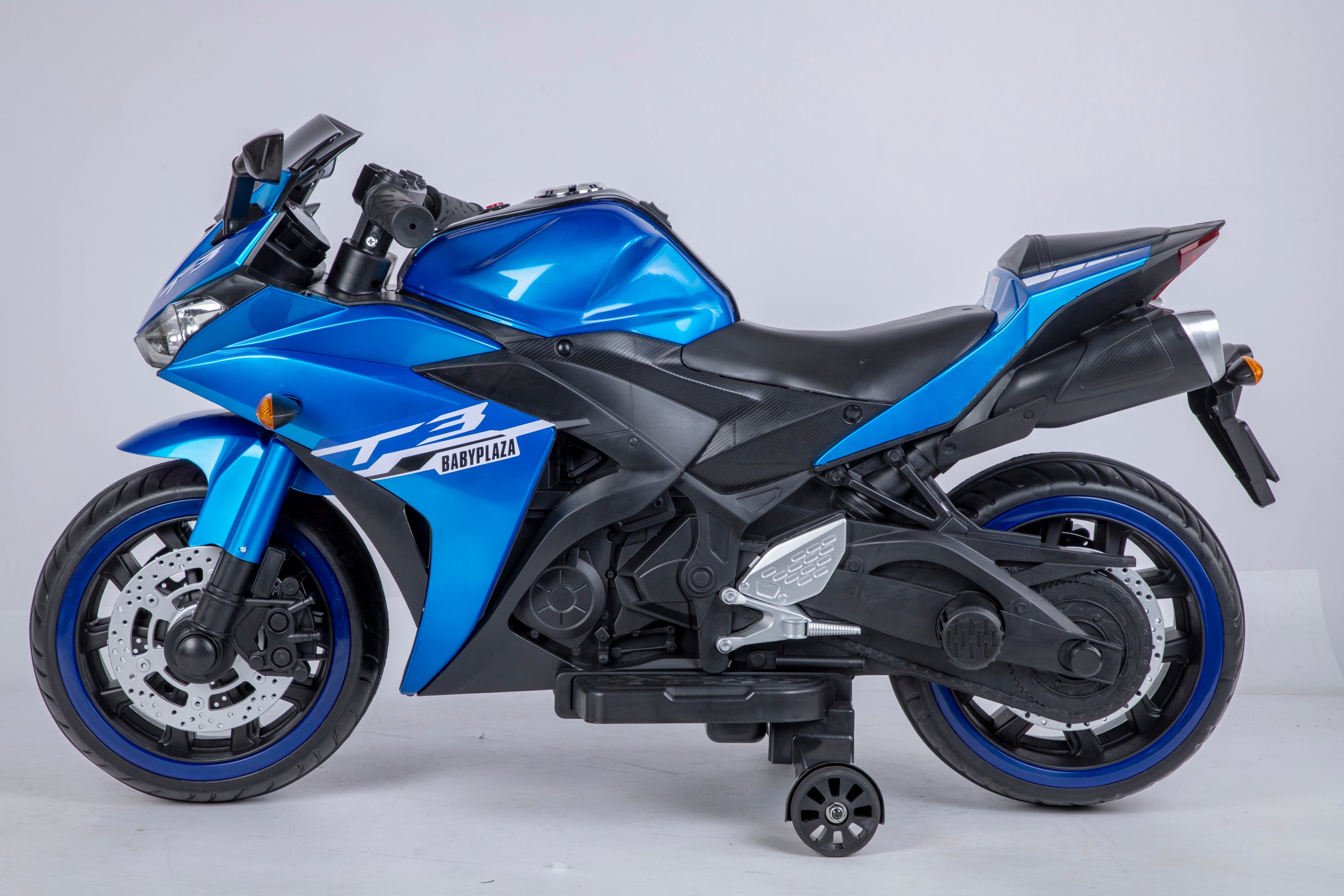kids motorcycle, 12V motorcycle for kids 3 4 5 6 years Boys Girls 12v7ah kids motorcycle ride on toy with Training Wheels/manual throttle/ drive by hand /Lighting wheels - The Little Big Store