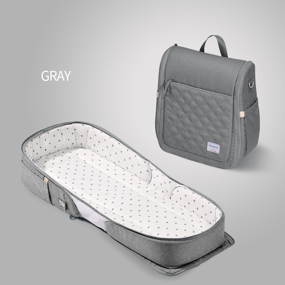 🧳 BabyEase™ Portable Folding Changing Bag 🍼 – All-in-One Travel Diaper Station for On-the-Go Parents