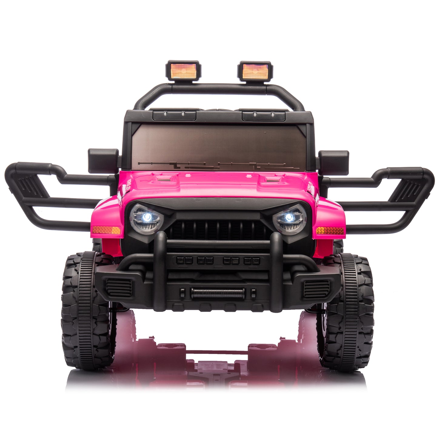 12V Kids Ride On Electric Car W/Parents Control,Dual drive, Four-wheel Suspension,With music,Bluetooth,MP3,USB,with headlights, steering wheel quick release,Slow start for Kids Aged 2-4. - The Little Big Store