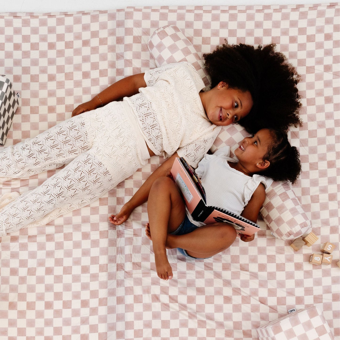 Checker Gumdrop Organic Cotton Mat - The Little Big Store