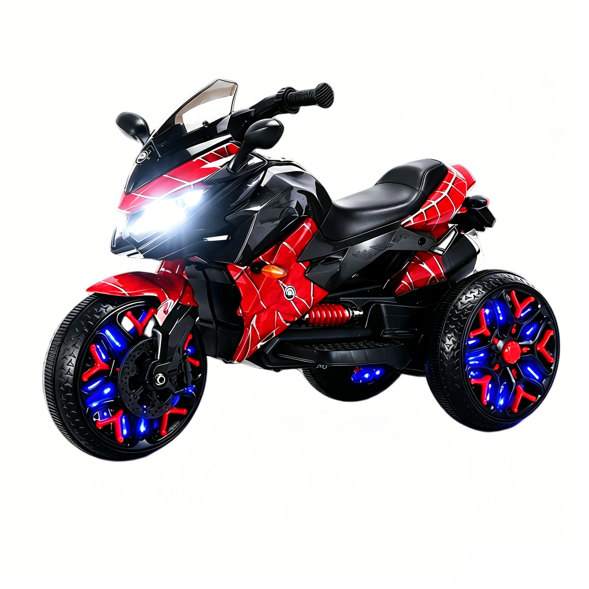 12V Kids Electric Ride-On Motorcycle with Light-Up Wheels | Battery Powered Motorbike for Ages 3–6