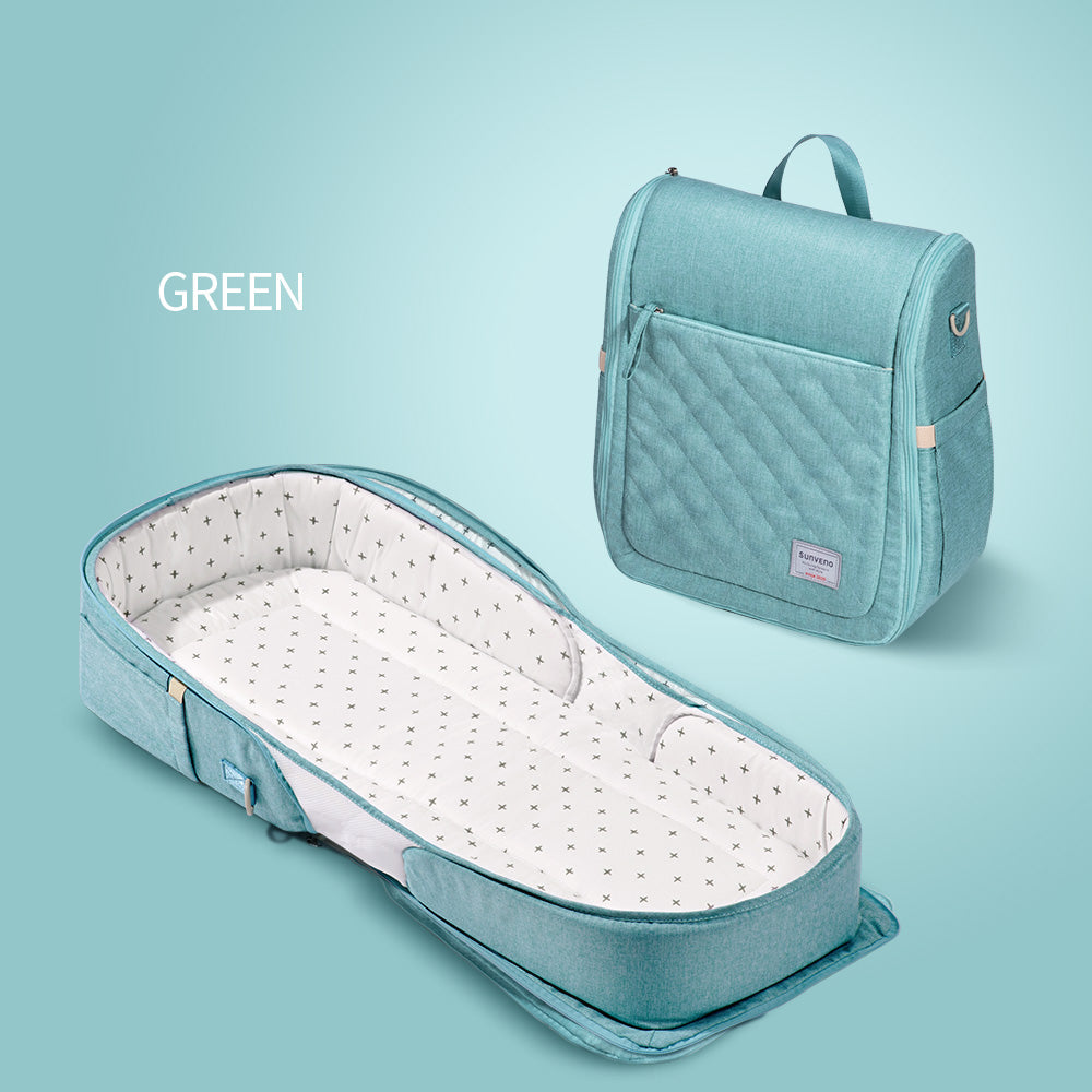 🧳 BabyEase™ Portable Folding Changing Bag 🍼 – All-in-One Travel Diaper Station for On-the-Go Parents