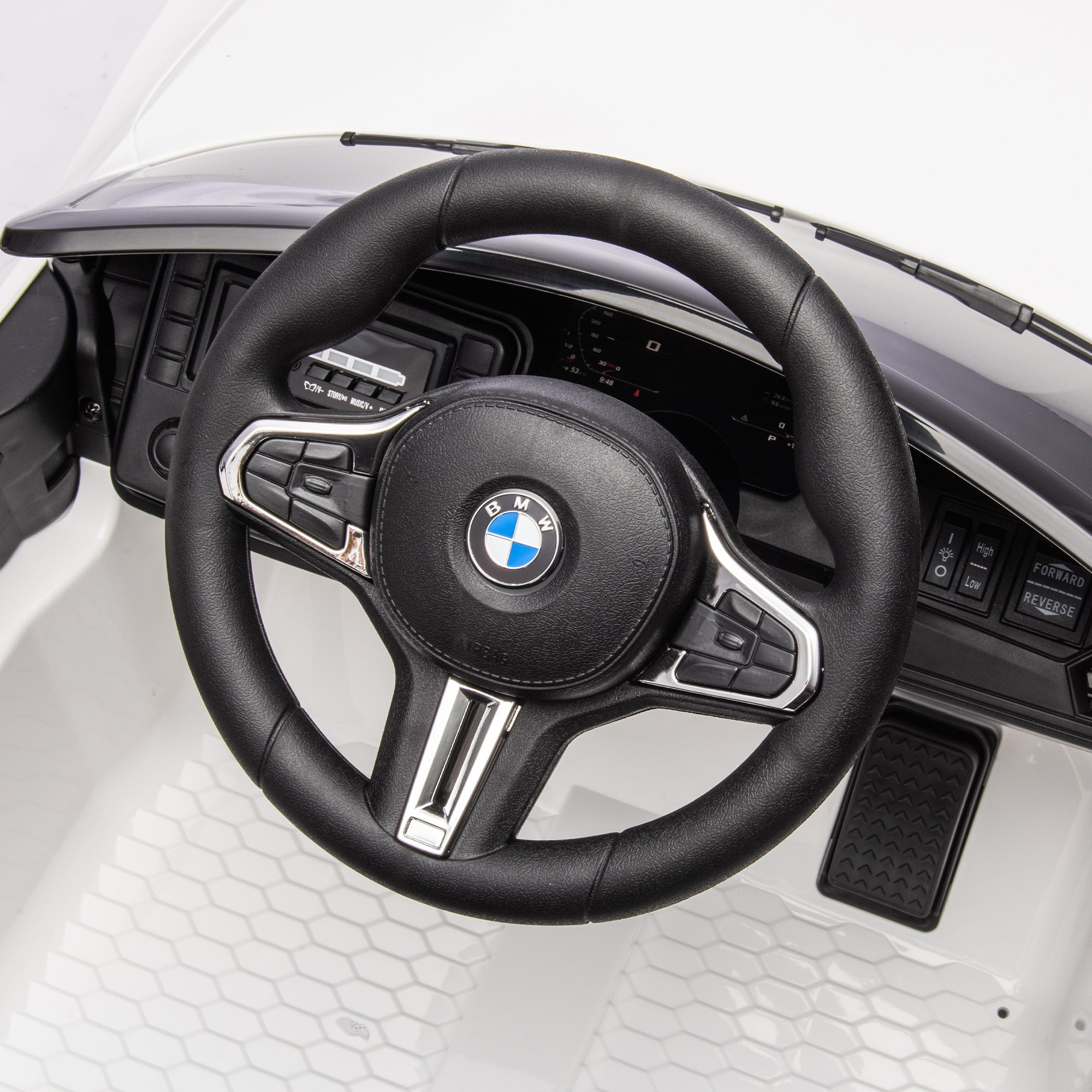 BMW M4 12V Kids Electric Ride-On Car with LED & Music