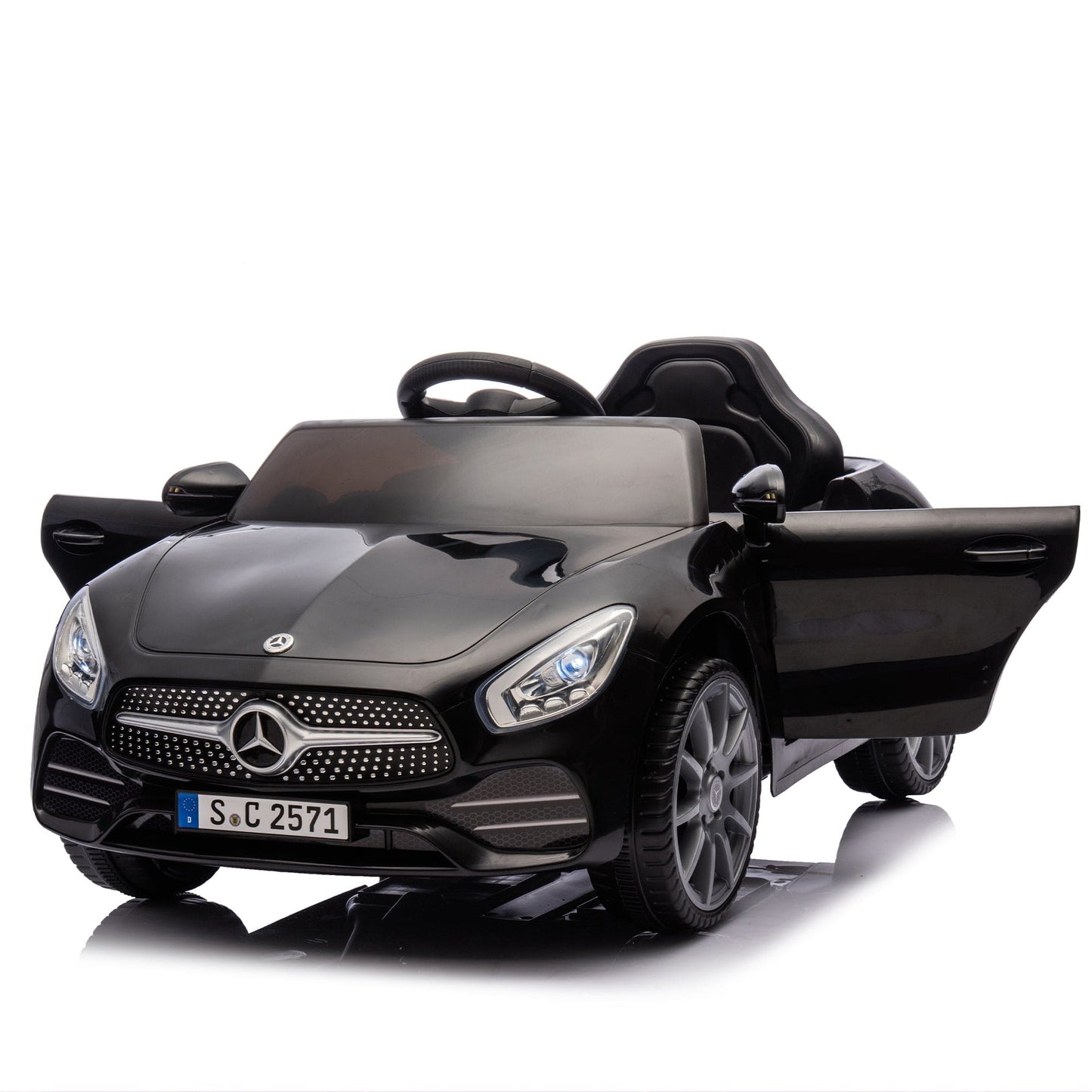 Licensed Mercedes-Benz CLS 350,12V Kids Ride On Toy Car w/Parents Control,2wd,Four-wheel suspension,Music,Bluetooth,LED Light,USB,Power display,Volume adjustment,Speeds 1.24-3.11MPH for Kids Aged 2-4. - The Little Big Store