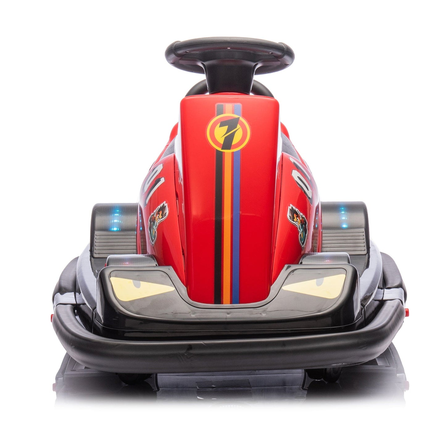 12V Kids Ride On Motor Bumper Car,integrating system,Rotate 360 degrees in place,Collision triggers sound effects and lights,Four-wheel waterfall light,Cute appearance design for kids aged 3-5. - The Little Big Store