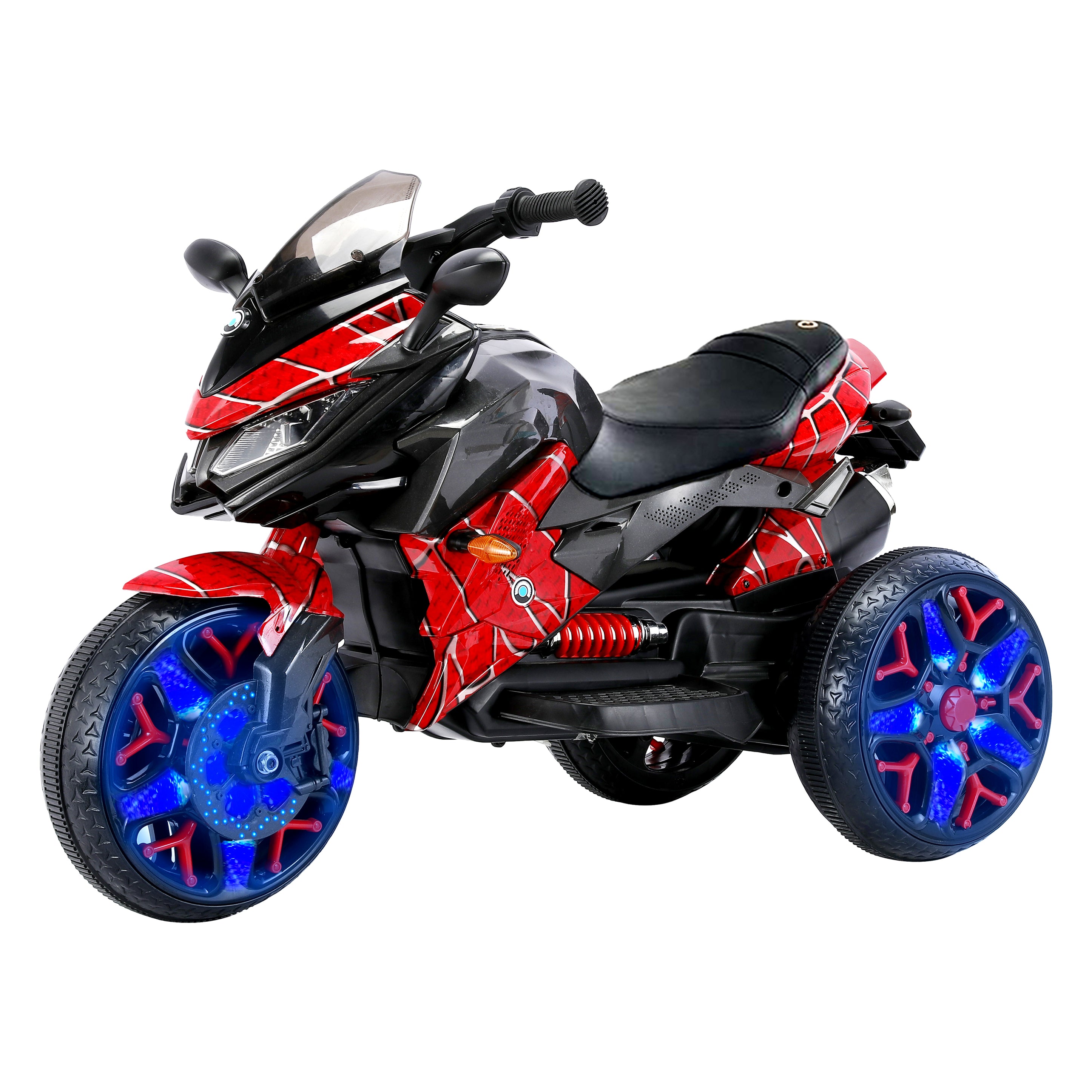 12V Kids Electric Ride-On Motorcycle with Light-Up Wheels | Battery Powered Motorbike for Ages 3–6