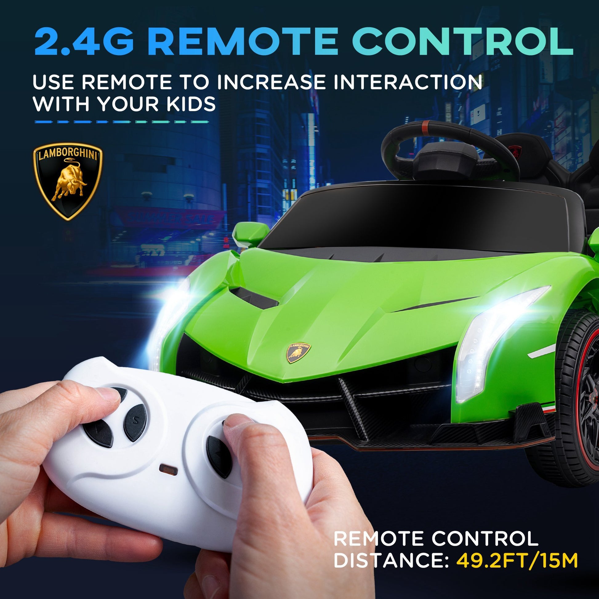 Lamborghini Veneno Kids Ride-On Supercar ā 12V Electric Luxury with Remote Control ššØ - The Little Big Store