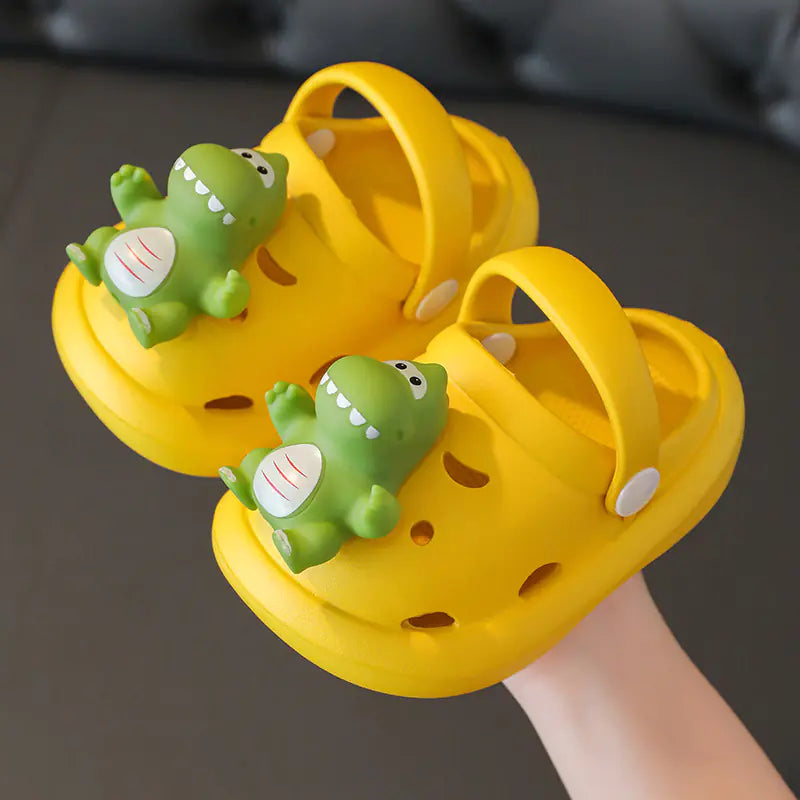 DinoStomp– Thick-Bottom Cartoon Slippers for Kids’ Cozy Adventures