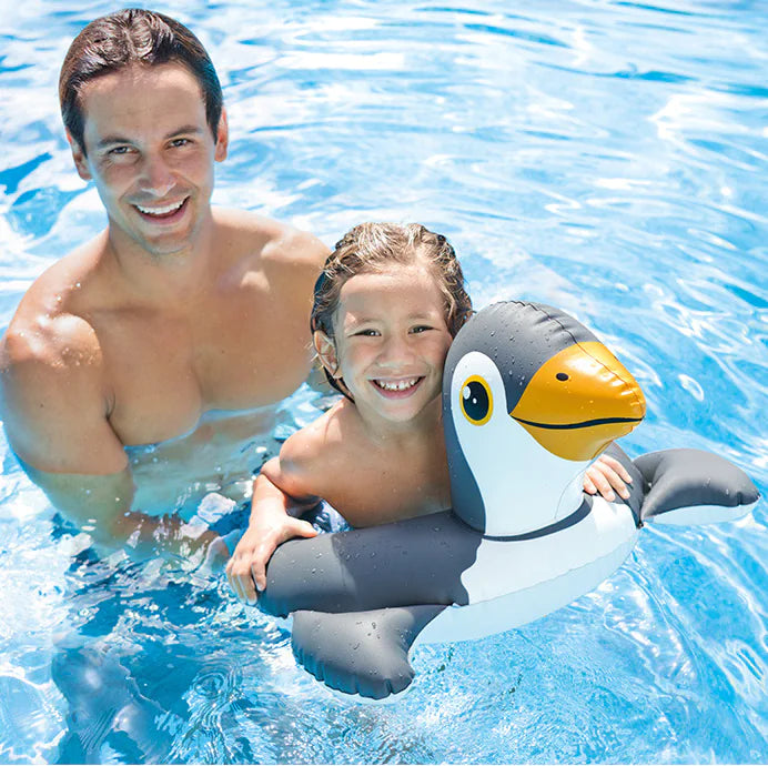 🐸🐧 FloatieBuddies™ by INTEX – Cute Frog & Penguin Swim Rings for Kids (Ages 3–6) 🏊♂️🌞