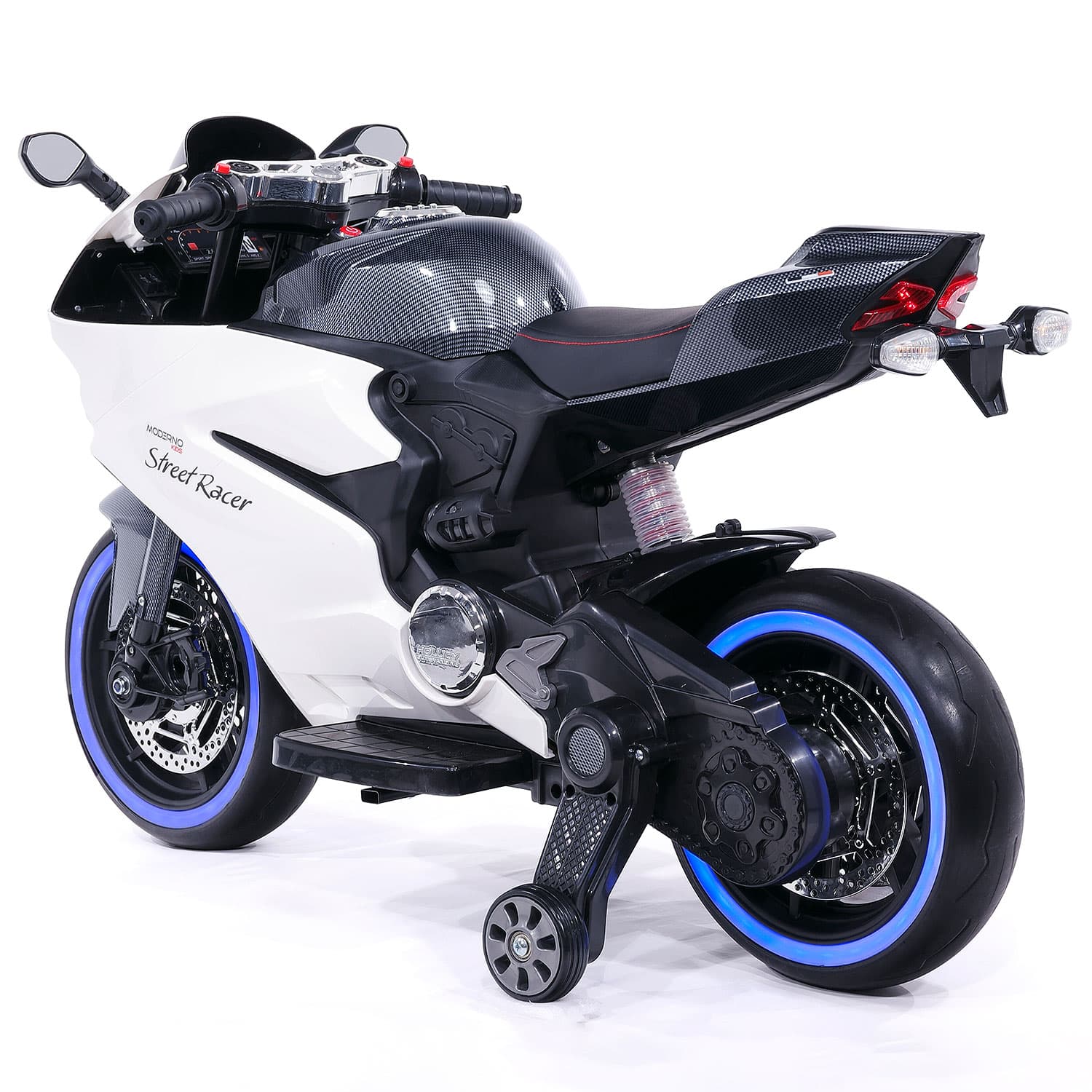 Street Racer 12V Electric Kids Ride-On Motorcycle | Black - The Little Big Store