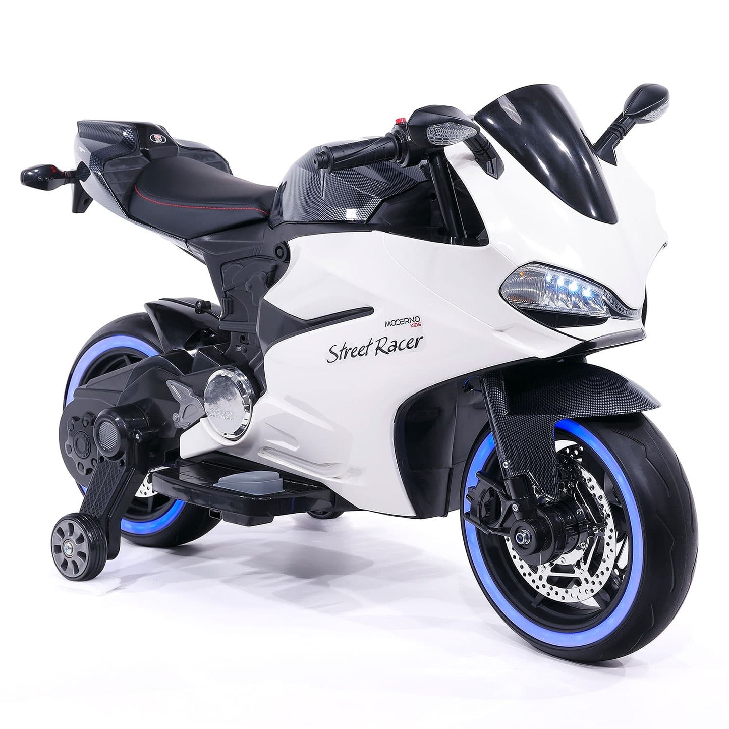 Street Racer 12V Electric Kids Ride-On Motorcycle | Black - The Little Big Store