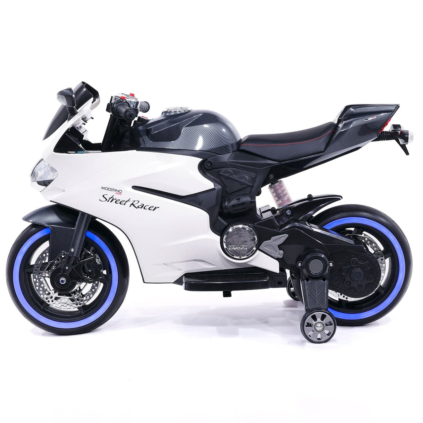 Street Racer 12V Electric Kids Ride-On Motorcycle | Black - The Little Big Store