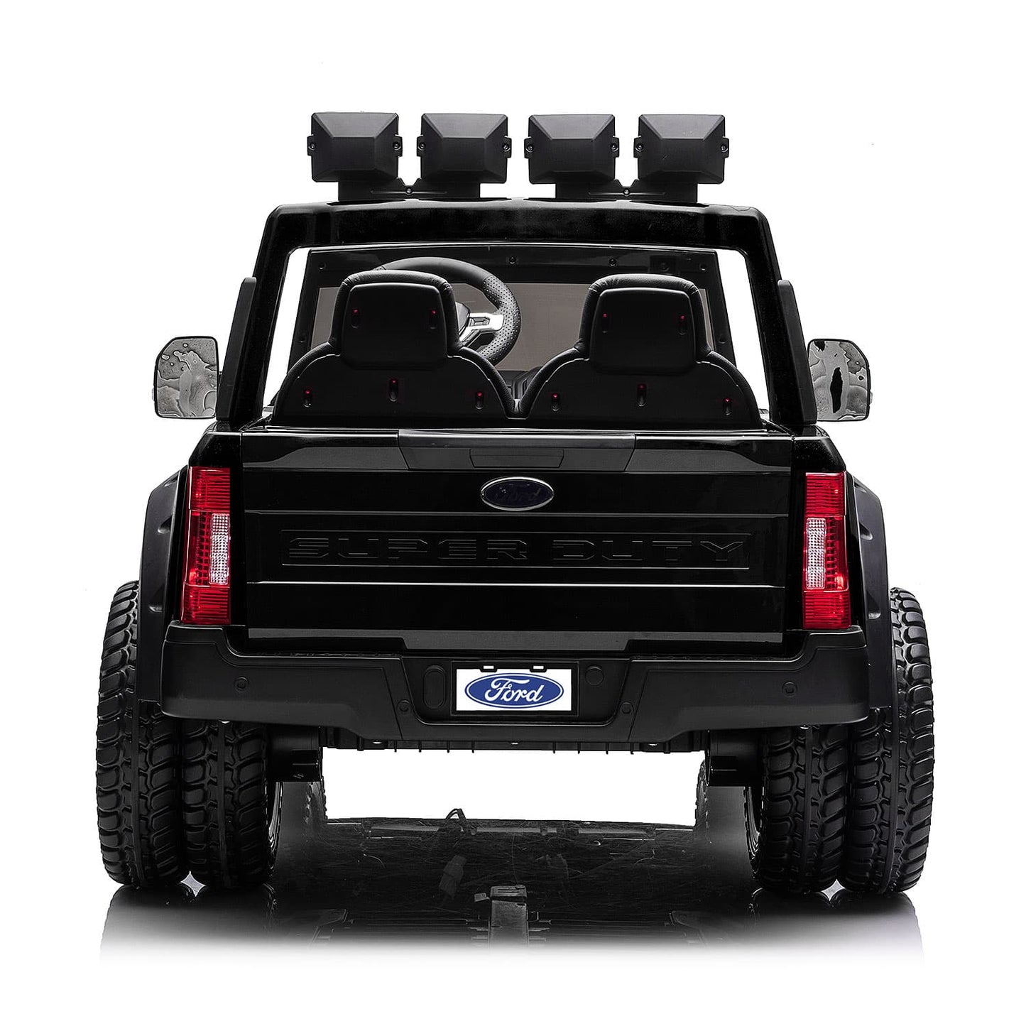 ShadowDrive™ Ford F450 24V Kids Ride-On Truck 🚙🖤 – Sleek Black with R/C Parental Remote Control!
