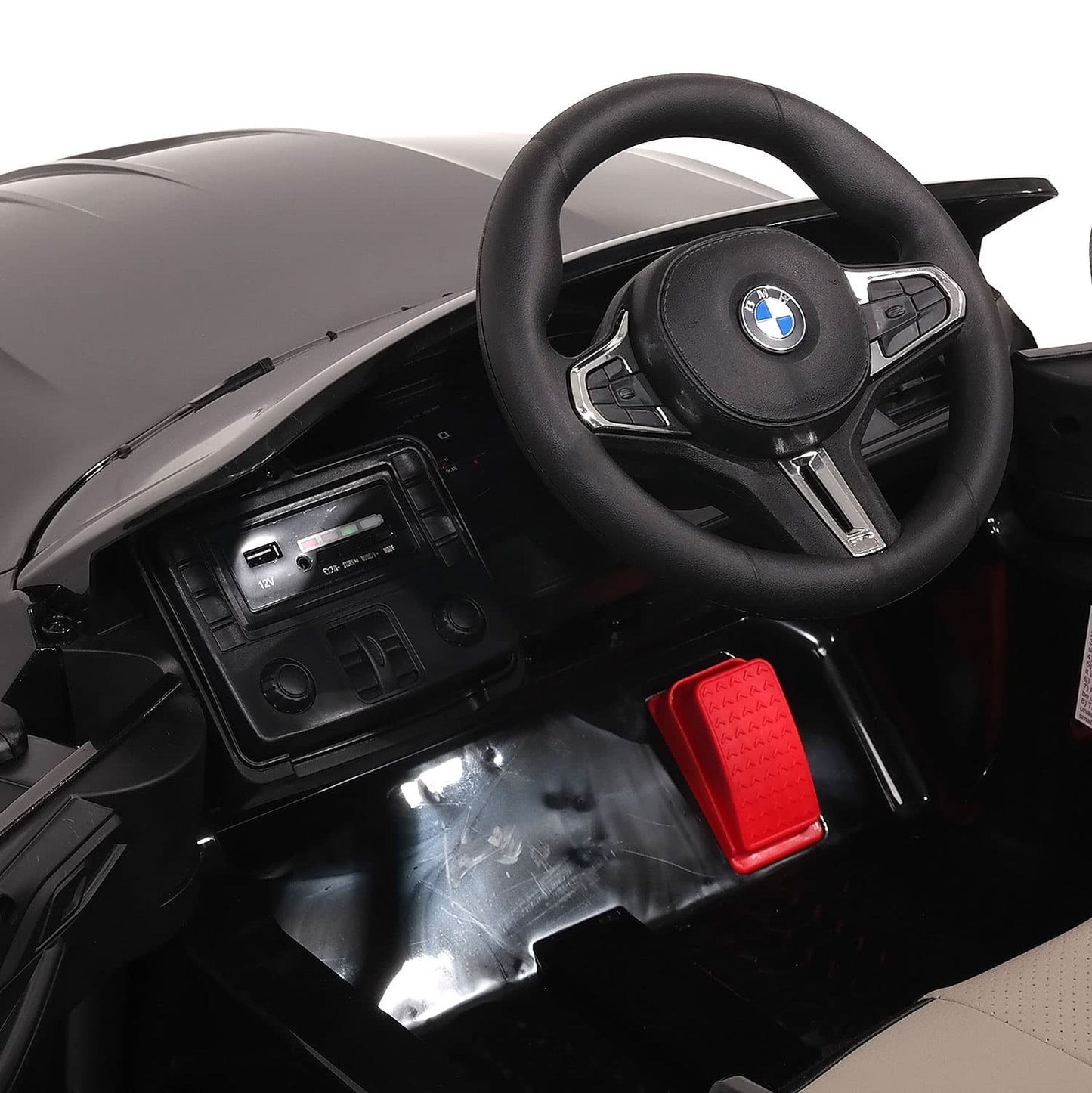 BMW M4 12V Kids Ride-On Car with R/C Parental Remote | Red - The Little Big Store