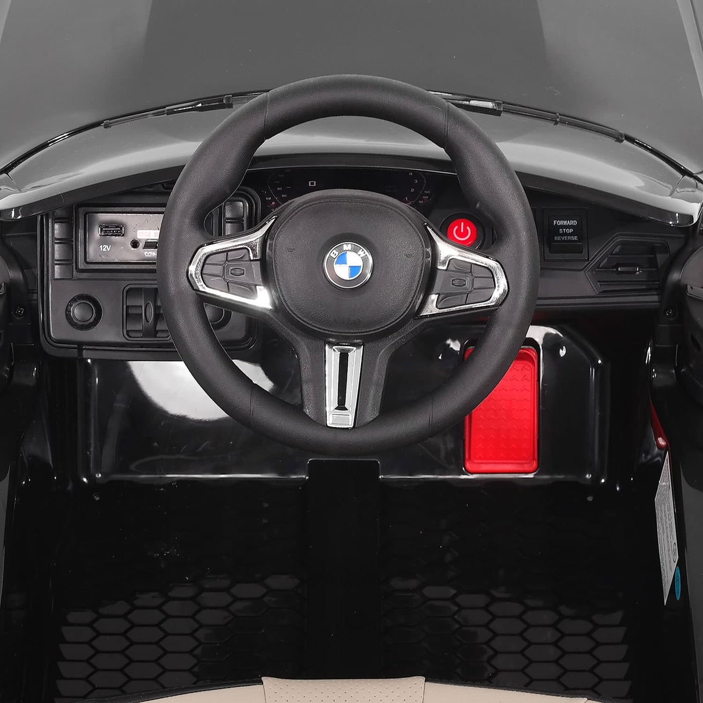 BMW M4 12V Kids Ride-On Car with R/C Parental Remote | Red - The Little Big Store