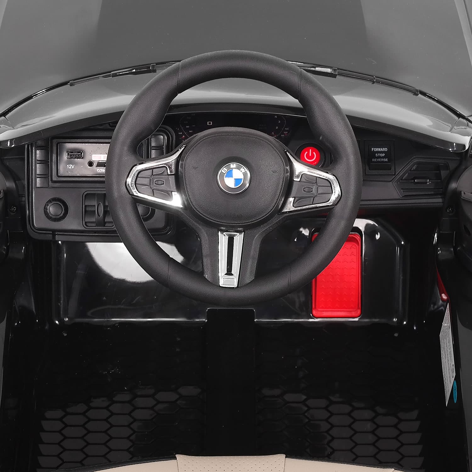 BMW M4 12V Kids Ride-On Car with R/C Parental Remote | Red - The Little Big Store