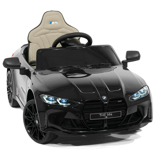 BMW M4 12V Kids Ride-On Car with R/C Parental Remote | Black - The Little Big Store