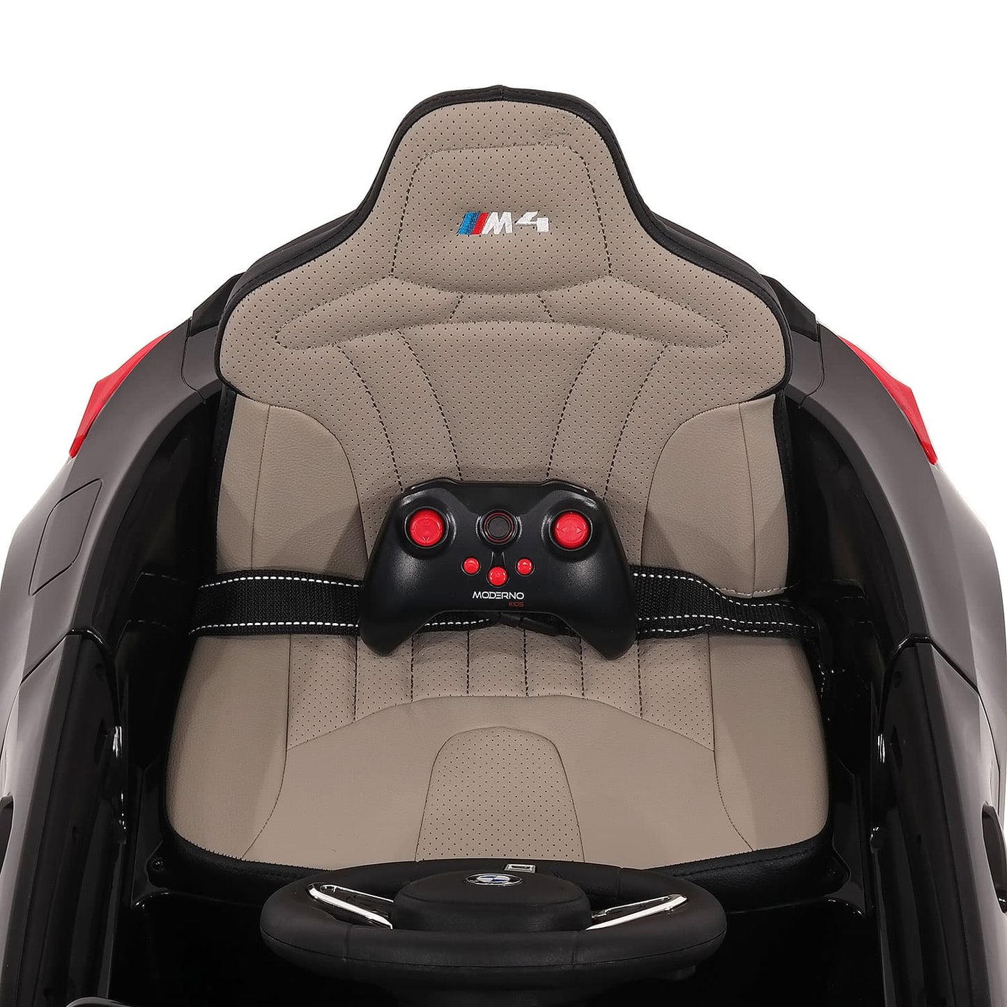 BMW M4 12V Kids Ride-On Car with R/C Parental Remote | Red - The Little Big Store