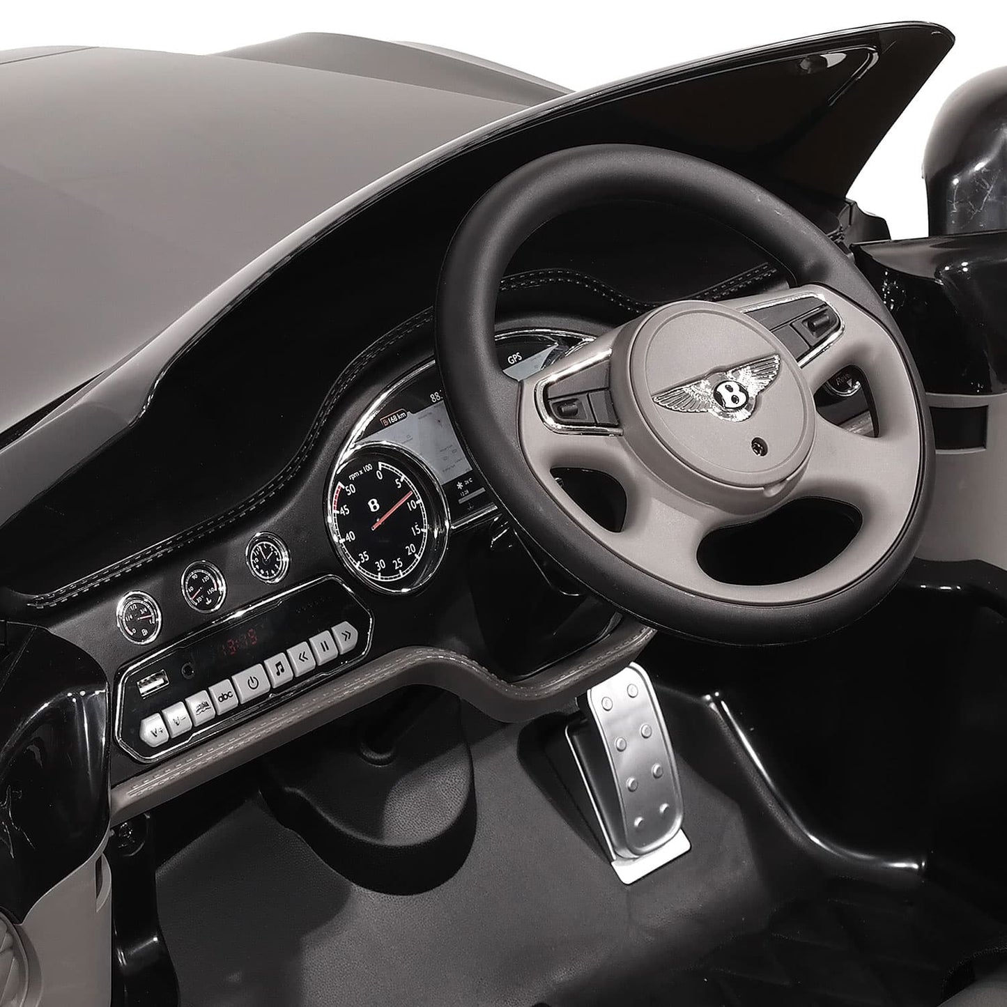 Bentley Mulsanne 12V Kids Ride on Car with Parental Remote Control | Black - The Little Big Store