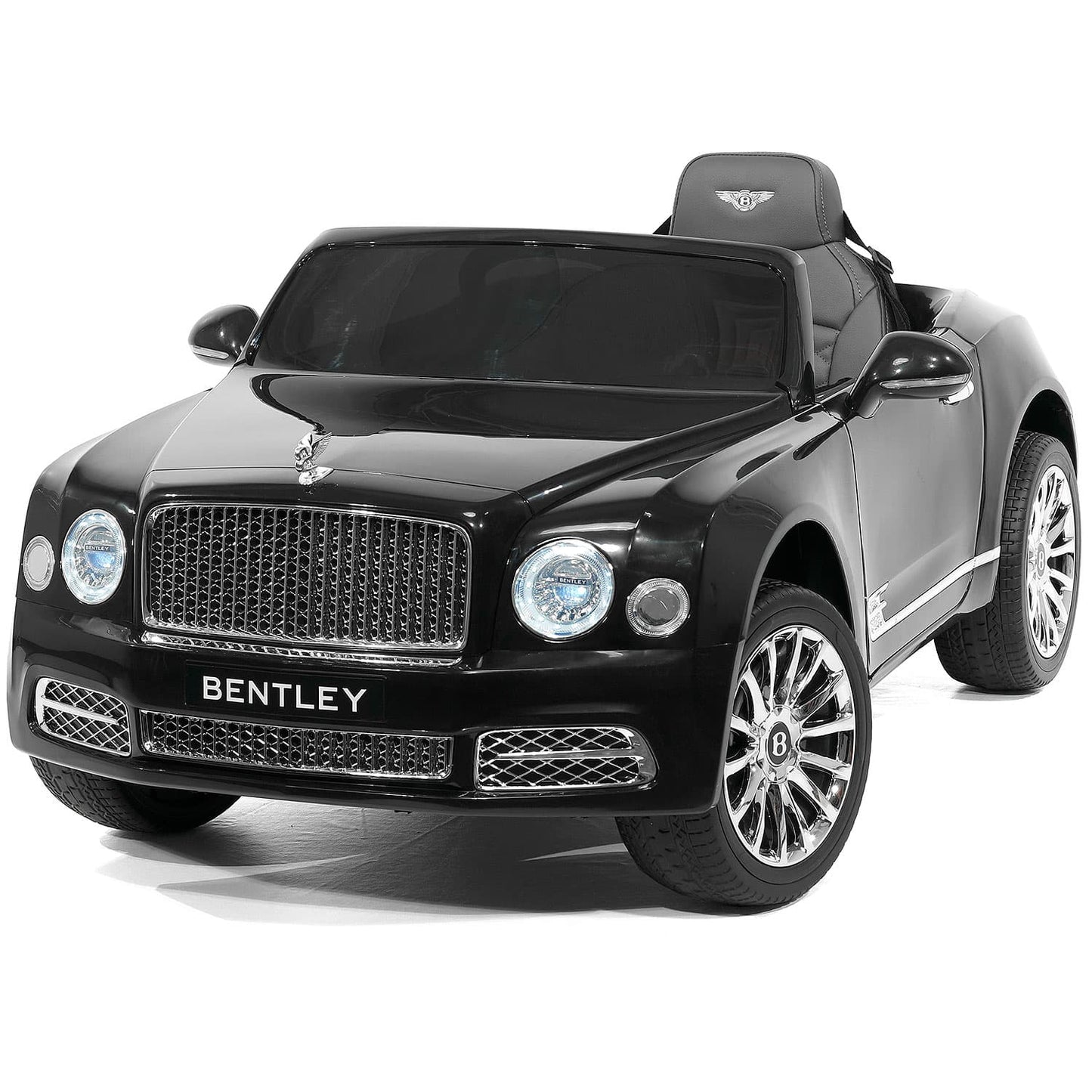Bentley Mulsanne 12V Kids Ride on Car with Parental Remote Control | Black - The Little Big Store