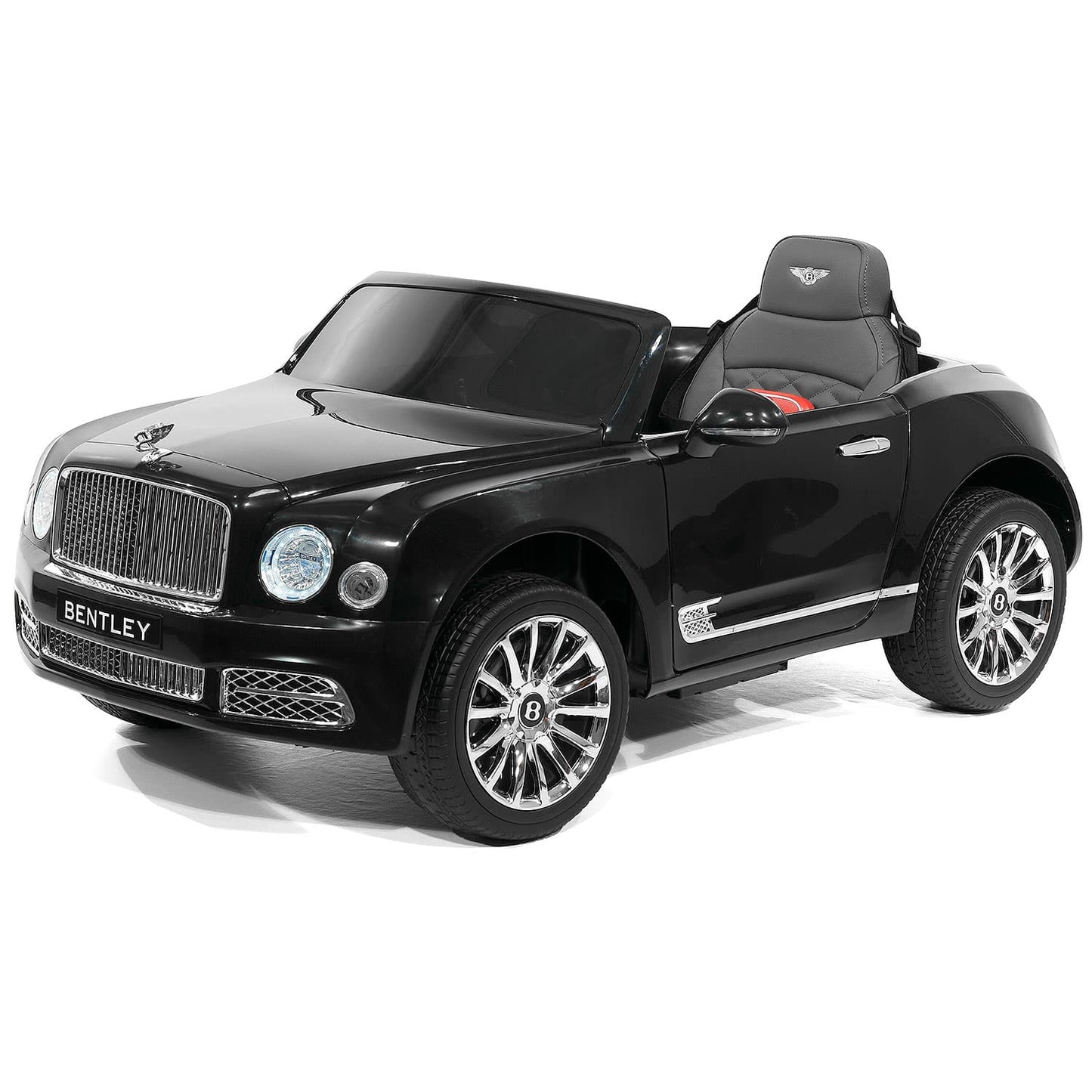 Bentley Mulsanne 12V Kids Ride on Car with Parental Remote Control | Black - The Little Big Store