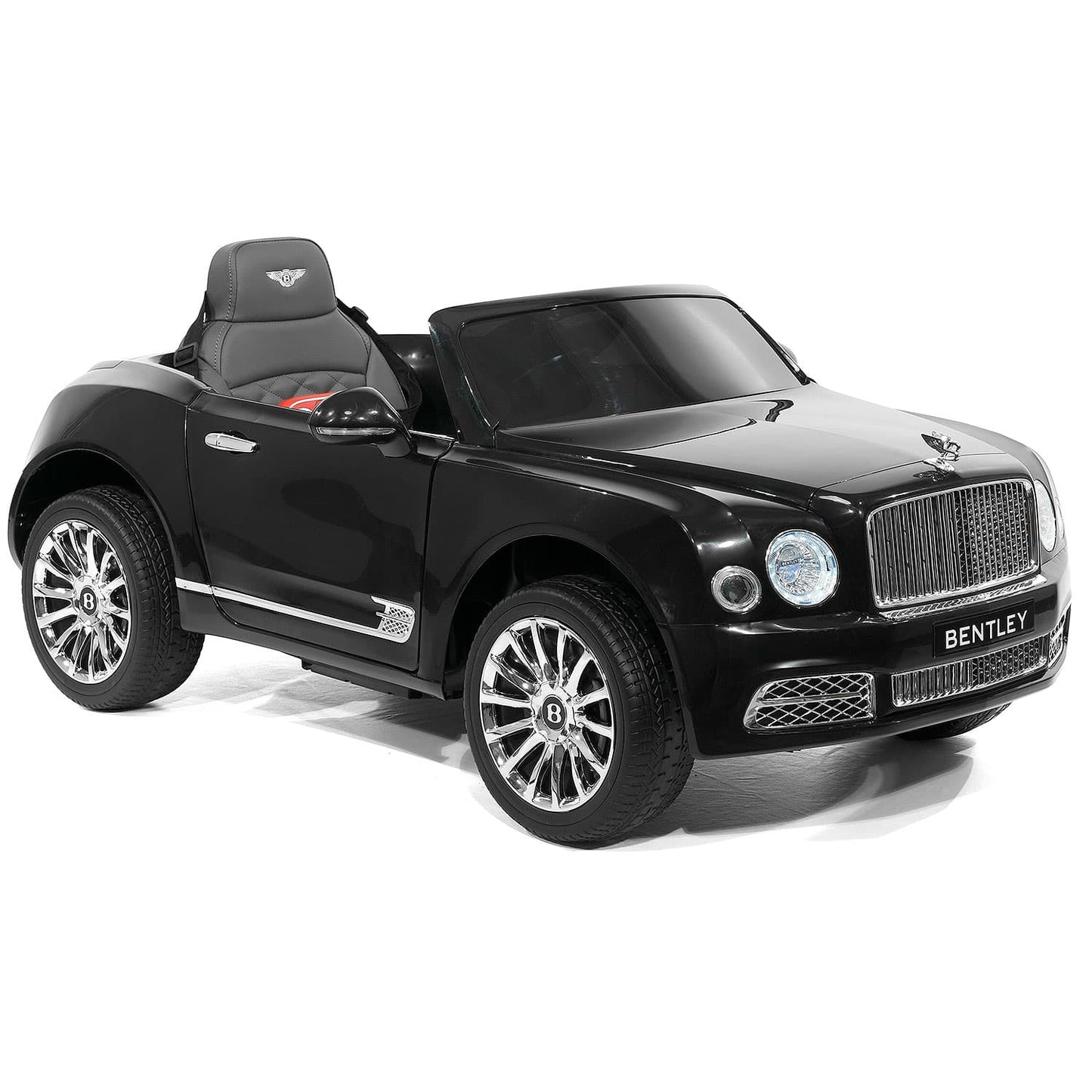 Bentley Mulsanne 12V Kids Ride on Car with Parental Remote Control | Black - The Little Big Store