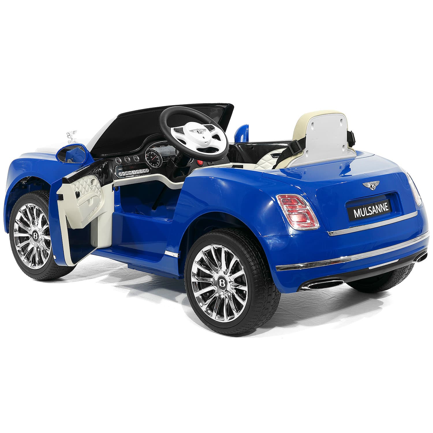 Bentley Mulsanne 12V Kids Ride on Car with Parental Remote Control | Blue - The Little Big Store