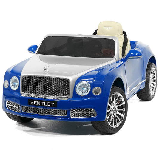 Bentley Mulsanne 12V Kids Ride on Car with Parental Remote Control | Blue - The Little Big Store