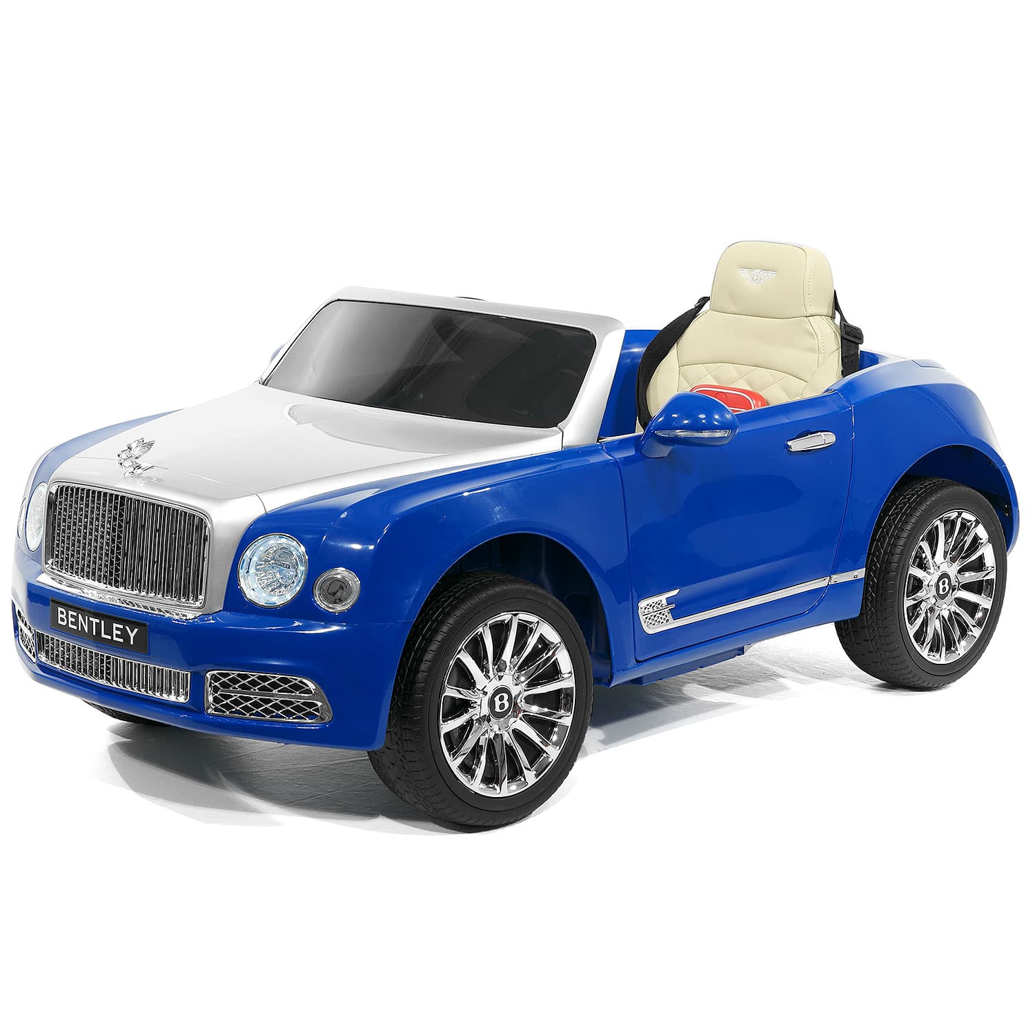Bentley Mulsanne 12V Kids Ride on Car with Parental Remote Control | Blue - The Little Big Store