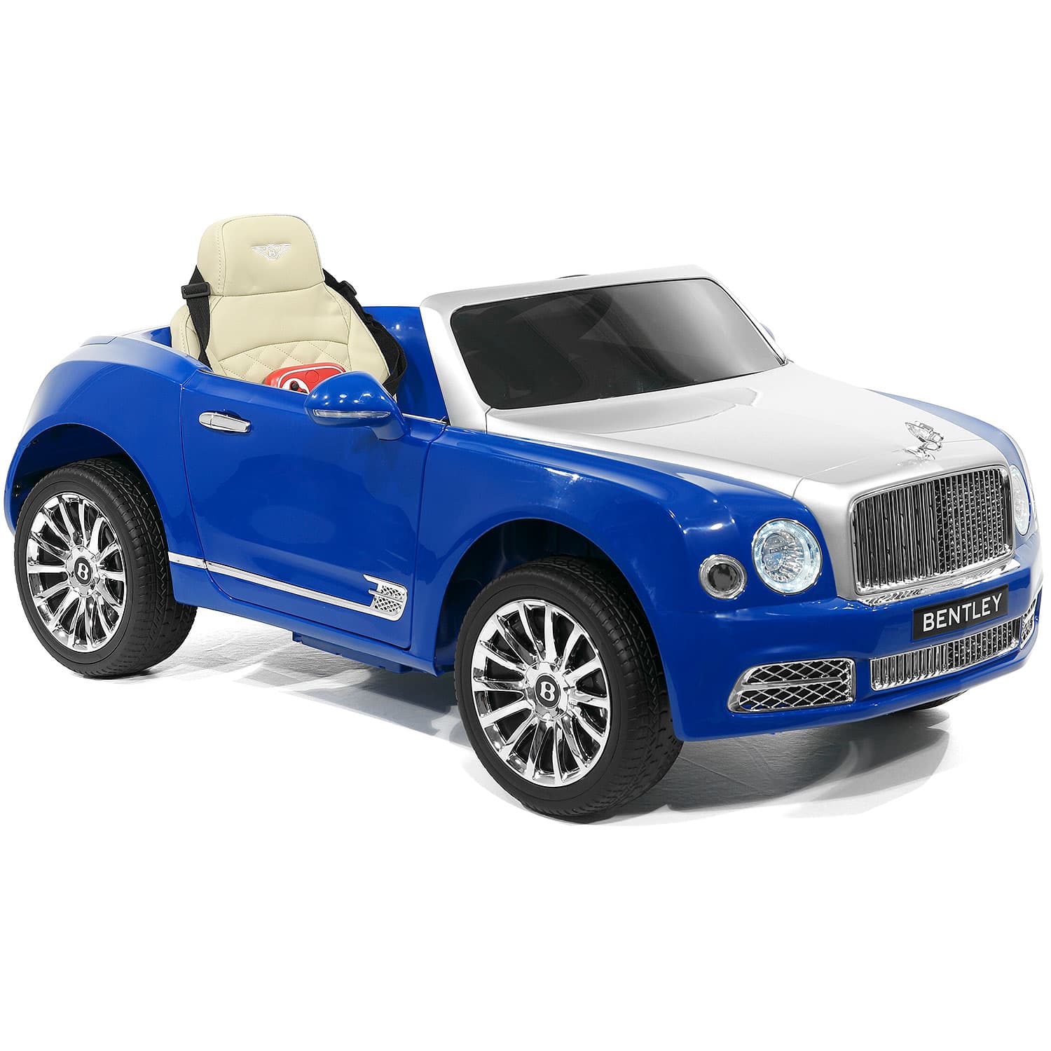 Bentley Mulsanne 12V Kids Ride on Car with Parental Remote Control | Blue - The Little Big Store