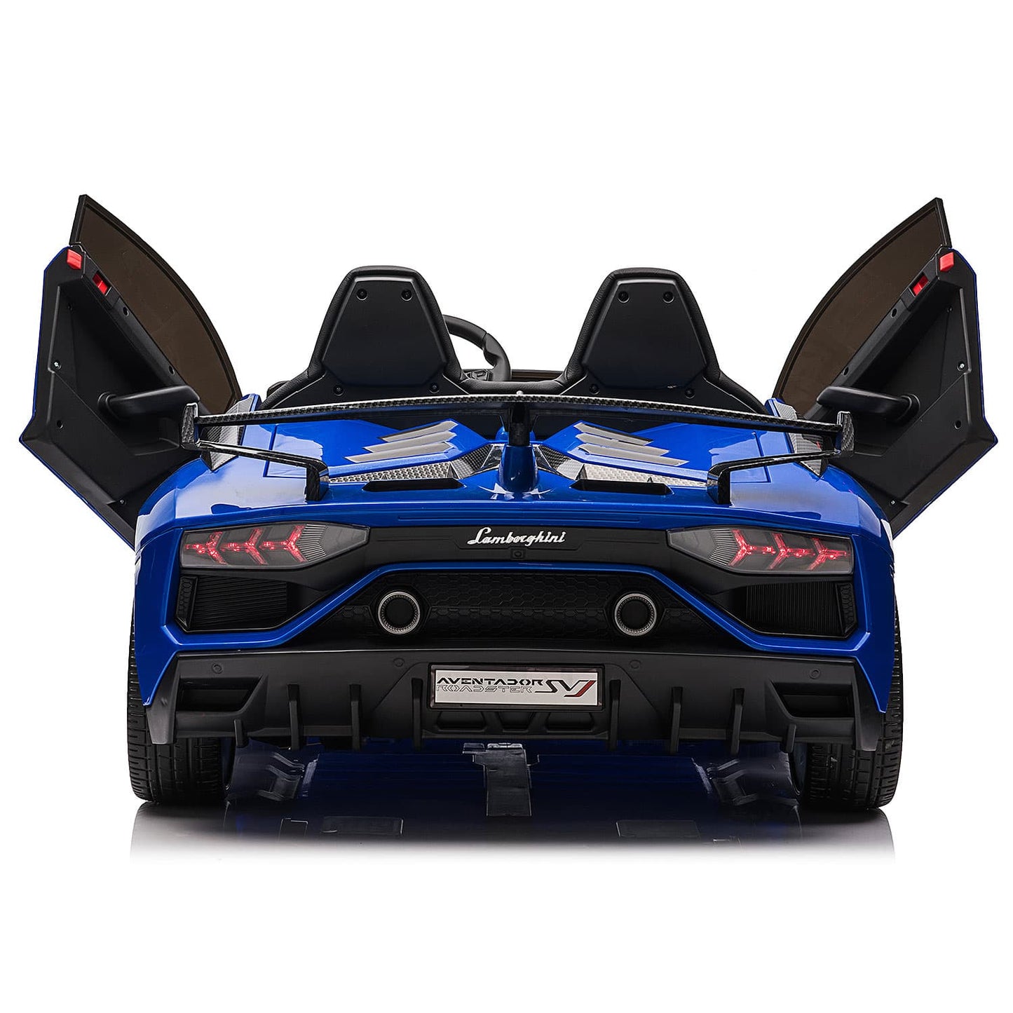 Lamborghini Aventador SVJ 24V Kids Ride-On Car with R/C Parental Remote | Blue - The Little Big Store